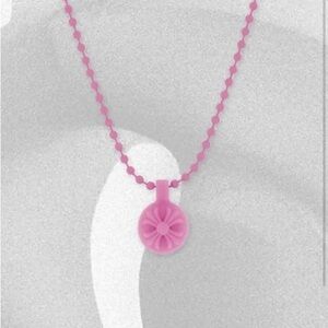 Chrome Hearts silihchrome crossball charm - pink